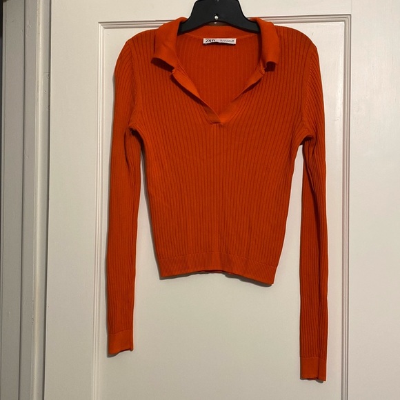 Zara Sweaters - Zara Orange Sweater Size Small